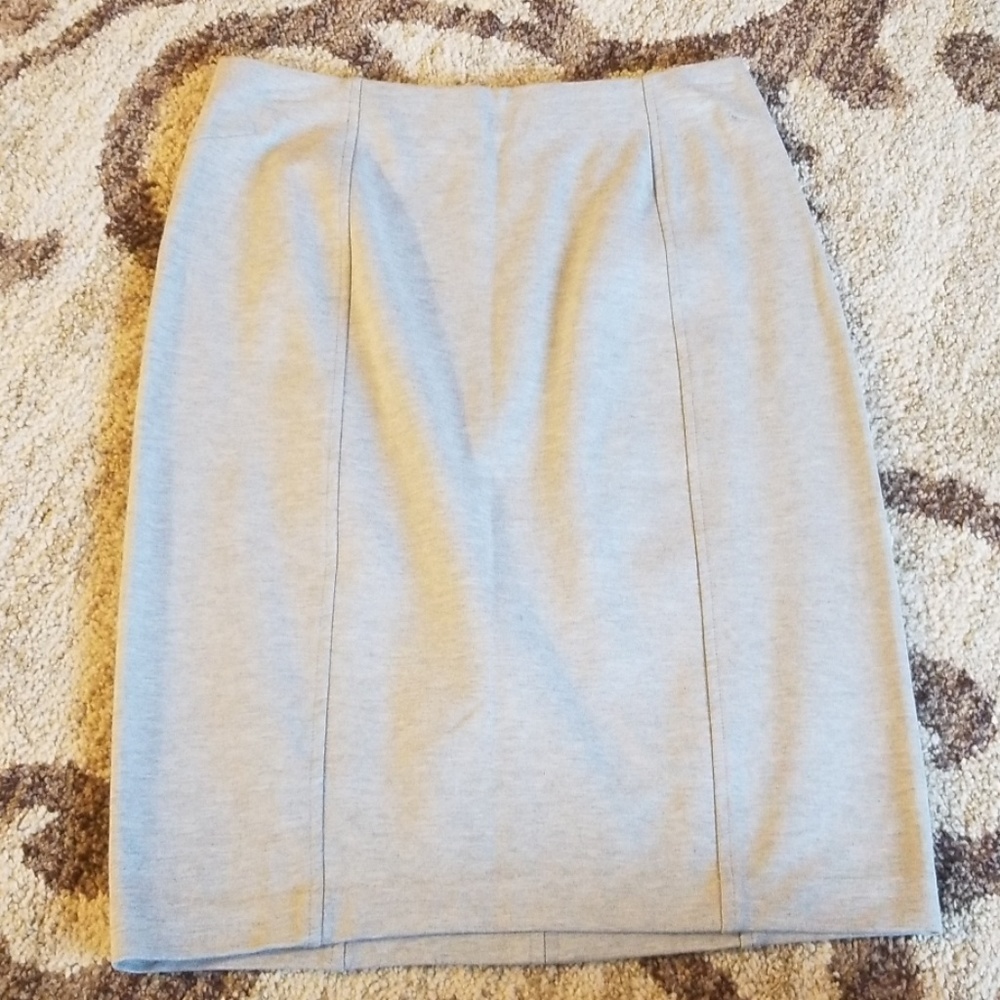 Light Gray Pencil Skirt